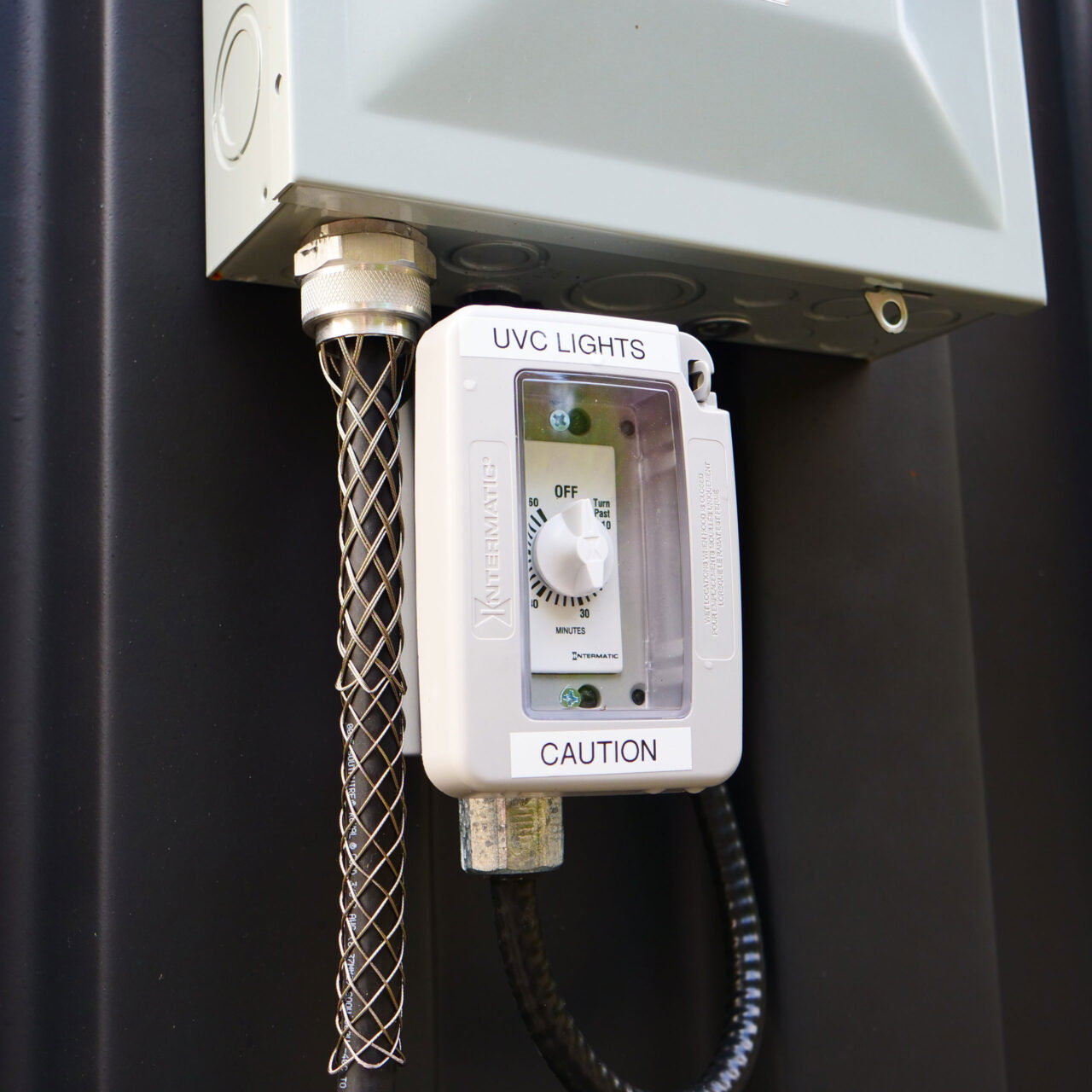 Detail view of the pod interior setup